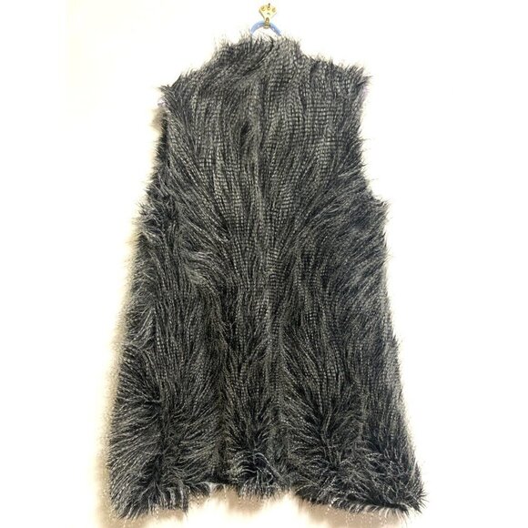 Michael Kors Faux  Raccoon Fur Vest Grey Size S - Picture 4 of 11
